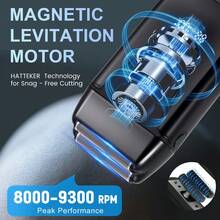 Hatteker 1pc Electric Shaver USB Rechargeable Magnetic Levitation Motor Hair Salon Beard Shaving Bald Head Home Use Whitening Razor - Black - View 9