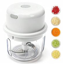 Pengolah Makanan Mini Elektrik - Alat Dapur Portabel Ringkas, Pengolah Bawang Putih Elektrik Tanpa Kabel dan Pengolah Makanan Mini, Blender Sayuran Isi Ulang (Desain Ringan, Cocok untuk Cabai, Bawang Bombay) Blender Pengolah Sayuran - MultiWarna - View 13