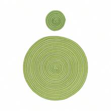 4件/8件/12件装15英寸圆形编织餐垫和4.3英寸圆形编织杯垫，多种颜色可选，可水洗防滑平底桌面垫和杯垫，适用于婚礼、家居、餐桌装饰、春季、户外、节日派对礼品 - 彩色 - 查看 19