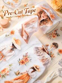 DANKUN Upgraded Large Size Die-Cut Washi Tape, Easy To Tear And Use, Non-Repeating Pattern On One Roll, Matte PET Tape Sticker Roll, For Junk Journal, Scrapbooking, DIY Collage - Large Size - View 4