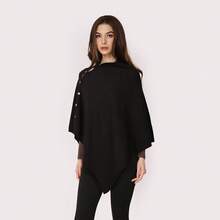 1pc Women's Knitted Shawl, New Autumn/Winter Solid Color Outerwear Warm Cape-Style Scarf, Versatile Premium Triangle Scarf - Multicolor - View 4