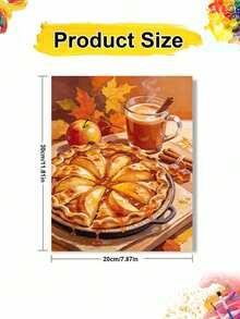 Adult & Beginner Digital Oil Painting Kit, Apple Pie, Easy Acrylic Painting Supplies (Includes Brushes & Paints), Suitable For Home Decor, Ideal Gift For Holiday. - Sets - View 11