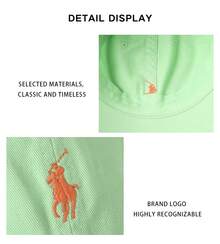 Polo Ralph Lauren 中性棒球帽（刺繡小馬標誌） - 綠色 710667709501 - 查看 10