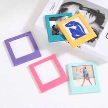 10/5/2pcs Square Magnetic Mini Photo Frames, Double-Sided Display Mini Fridge Magnet Photo Frames, Summer Home Decor, Fridge Magnetic Photo Frames, Desktop Photo Frames, Nordic Bohemian Style Decoration - Multicolor - View 11