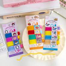 4Pcs/Set Cute Cable Organizer Straps Cartoon Earphone USB Charger Cable Wire Management Strap Kawaii Hook And Loop Cable Tie - Multicolor - View 11