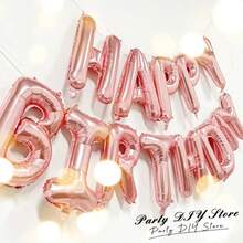 1 Set 16 Inch Happy Birthday Foil Banner Balloons, Multiple Colors Available Reusable Party Balloons, Suitable For Birthday Party Anniversary Decoration - HappyBirthday - View 10