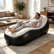 Portable Inflatable Lounge Chair Sofa, Waterproof PVC Inflatable Lounge Chair, Suitable For Camping, Beach, Backyard And Indoor Relaxation, Inflatable Sofa Bed - Multicolor - View 5