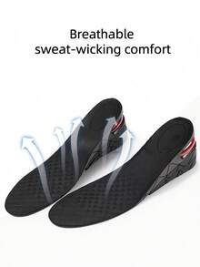 1 Pair Geometric Pattern Commuter TPU Fine Fleece Height-Increasing Full Insole Beach All-Season Halloween - Black - View 8