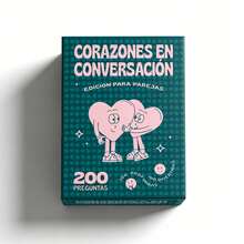 Trò chơi thẻ hội thoại cặp đôi Corazones En Conversación, 200 câu hỏi xây dựng mối quan hệ, trò chơi tiệc Giáng Sinh, quà tặng ngày lễ cho các cặp đôi, trò chơi bàn tương tác vui nhộn cho đêm hẹn hò và tụ họp - Nhiều màu - Xem 8