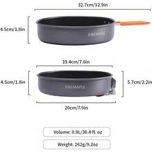 Nonstick Camping Frying Pan Durable Lightweight Camp Cookware - Default - View 6