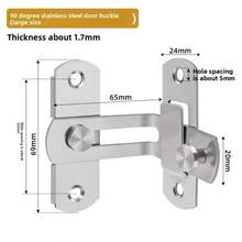 Door Lock Guard Latch Bolt 90 Degree Stainless Steel Toggle Latch Sliding Barn Door Lock Wine Cabinet Closet Right Angle Lock - A - View 10