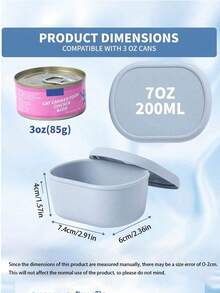 Reusable Cat Food Storage Container, Reusable Airtight Cat Food Canister, Pet Food Can, Silicone Seal Lid, Leak-Proof Design, Suitable For Wet Cat Food, Keeps Food Fresh, Locks In Freshness And Prevents Spillage - Multicolor - View 3