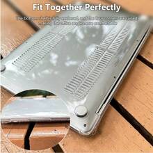 2 Pcs/Set Clear Hard Shell Laptop Case For MacBook Neo A18 Pro 13 14 16 Air 15 Inch M5 M4 M3 M2 M1 NEW Model, Shockproof Scratch-Resistant Clear Plastic Hard Case, Slim Laptop Accessories - View 4