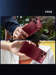 1Pc Compatible With Iphone 18 Pro/18Pro Max Camera Lens Protector Full Coverage, Burgundy Full-Coverage Metal 9H+ Camera Cover, Original Lens Clarity, Case Friendly, Daily Protection - Burgundy - View 6
