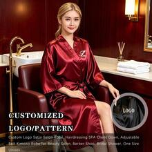 Jubah Mandi Salon dengan Logo Kustom, Jubah Klien SPA Gaya Kimono Satin dengan Sabuk Pinggang, Satu Ukuran Unisex, Cocok untuk Salon Kecantikan, Salon Rambut, Pesta Pernikahan, Mendukung Pencetakan Kustom Logo Merek, Nama, dan Pola - MultiWarna - View 10