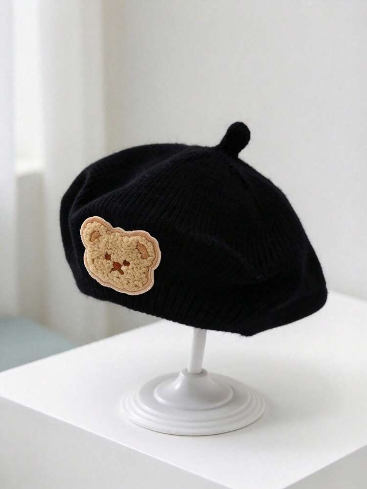 1pc Solid Color Unisex Baby Beret Hat,Little Girl Fall Outfits,Suitable For Both Home And Outing,Birthday Photo Props Decorations Baby Gifts - Multicolor - View 15