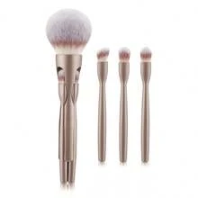 4pcs/Set Magnetic Travel Makeup Brush Set, Compact Travel Makeup Brushes For Powder, Blush, Eyeshadow & Detail Makeup, Lightweight Beauty Tool Set For Daily Use & Travel,Handbag Essentials & Gifts For Women - A - View 14