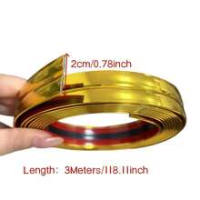 1 Roll 0.78/1.18/1.57 Inch Self-Adhesive PVC Decorative Strip, Peel And Stick Self-Adhesive Decorative Trim, Flexible PVC Multi-Purpose Molding Strip, For Gap Coverage, Indoor/Outdoor Wall Corner Protection, Splash-Proof Tile Edge Trim - A - View 12
