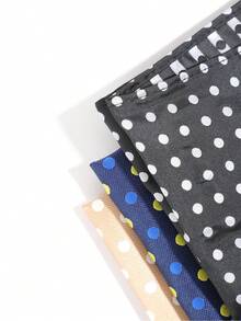 1pc Men's Polka Dot Pocket Square, Versatile Accessory Suitable For Business Meetings And Formal Occasions - Multicolor - View 8