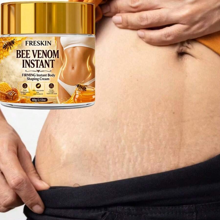 FRESKIN Kem dưỡng thể nâng cơ định hình chiết xuất nọc ong, dưỡng ẩm, nâng cơ và làm săn chắc, giúp se khít da chùng nhão, giàu thành phần tự nhiên, ít gây kích ứng, dưỡng ẩm sâu và cấp ẩm - Kem săn chắc da - Xem 1