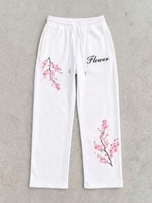 SU ER Men's Summer Casual Loose Drawstring Elastic Waist Wide Leg Long Pants With Drape - White - View 8