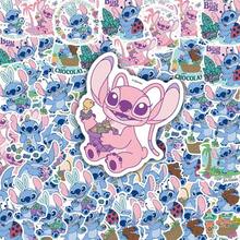 Stitch 50pcs Cute Cartoon Funny Highly Attractive Creative Stickers, Exquisite Patterns, Lively And Eye-Catching Designs. Suitable For DIY Creative Modification, Can Be Applied To Notebook Covers, Earphone Cases, Handbags, File Boxes, Wall Decor, Photo Frames, Freely Express Your Inspiration, Easily Beautify Your Personal Belongings, Create Unique Small Details. - Multicolor - View 7