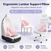 Ergonomic Lumbar Support Cushion, Relieves Sciatica And Back Pain, Office Chair Hip And Back Support Pillow, Multi-Functional Backrest, Suitable For Bed, Sofa, Reading, Travel, Bedroom, Home Decor, Perfect Gift For Birthday And Friends - Upgraded Waist-support Version - View 6
