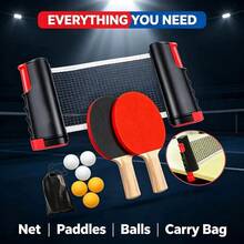 Indoor/Outdoor Universal Standard Stretchable Table Tennis Net Set With Color Box, Portable Net Post And Racket Combination - Multicolor - View 11