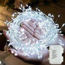 Battery Powered Fairy LED Light String 8 Mode Wedding Garland Lamp For Christmas & Halloween Holiday Decoration - Battery-operated - View 6