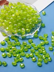 50pcs Fashionable Bright Resin Octagonal Ball Beads DIY Jewelry Necklace Bracelet Craft Making Accessories Loose Beads - Resin Beads - View 12