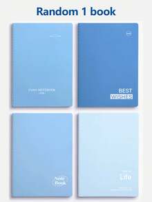 Minimalist B5 Notebook, 16K Lined Practice Book For Middle School Students, Highly Attractive INS Style A5 Softcover Memo Copybook - Multicolor - View 9