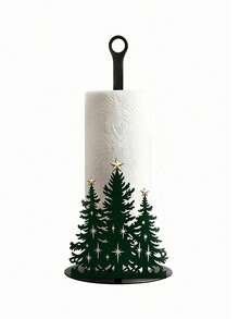 Christmas Decoration Paper Towel Holder - Desktop Roll Holder (Combines Display And Storage Functions), Fun Santa Claus Design, Suitable For Desktop, Kitchen, Bathroom, Living Room And Dining Room, Can Be Used As Decoration To Create A Warm Christmas Atmosphere. - A - View 11