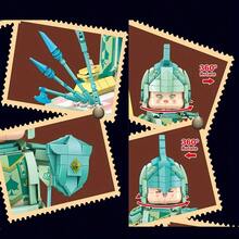 773PCS, Cute Medieval Knight Building Blocks Set, Poker Kingdom Spade J Knight Collectible Figure, DIY Micro Particle Building Blocks Model, Desktop Ornament Gift - 1 Item - View 4