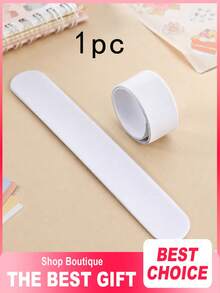 100/50/20/10/1 Pc White DIY Handmade Wristbands, Blank Colorable PVC Bracelets, Colorable Elastic Bracelets, Suitable For Party Favors, Classroom Rewards, And Craft Projects - White - View 11
