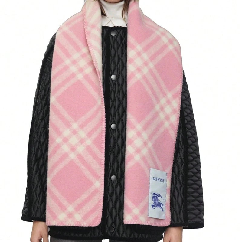 Khăn choàng Burberry họa tiết kẻ ô cổ điển cho nữ 81143671 - Hồng 81143671 - Xem 1