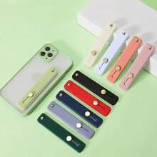 1/3/6/9/12/15/18/21pcs Phone Stand, Back Adhesive, No Drilling Required. Slouchy Desktop Version For Watching TV. Ring Buckle Suitable For Binge-Watching. Push-Pull Telescopic Silicone Shock-Proof Protection. - Finger Ring Buckle - View 4