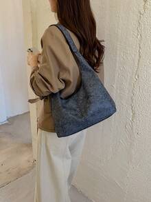 Casual Women's Large Capacity 2026 Autumn New Premium Versatile Shoulder Crossbody Bag - Black - View 5