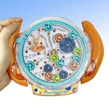 1pc 3D Maze Rotating Gear And Gravity Balance Control, Time-Killing Challenge Game, Maze Ball Party Challenge, Gift - Multicolor - View 3