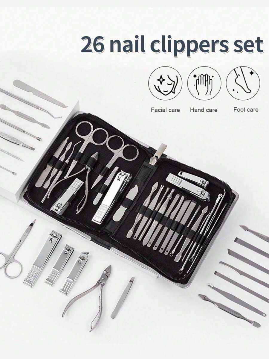 Manicure & Pedicure Set - Professional Nail Clipper Combination ...
