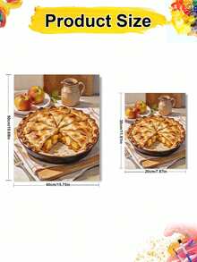 Adult & Beginner Digital Oil Painting Kit, Apple Pie, Easy Acrylic Painting Supplies (Includes Brushes & Paints), Suitable For Home Decor, Ideal Gift For Holiday. - Sets - View 4