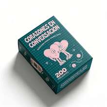 Trò chơi thẻ hội thoại cặp đôi Corazones En Conversación, 200 câu hỏi xây dựng mối quan hệ, trò chơi tiệc Giáng Sinh, quà tặng ngày lễ cho các cặp đôi, trò chơi bàn tương tác vui nhộn cho đêm hẹn hò và tụ họp - Nhiều màu - Xem 6