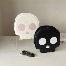 1PC New Funny Skeleton Crossbody Bag, Unique Niche Design Fashion Contrast Color Shoulder Bag, Women's Purse, Outfit Accessory - Multicolor - View 5