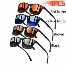 WSZ 4PCS Fashion Classic Neutral Glasses With Full Frame Design Simple And Casual Style Suitable For Daily Wear And Beach Vacations And Accessories - 4PCSF317 - View 14