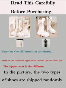 1 Pair Girls White Princess Style High-Top Boots, Soft PU + Colorful Print Decoration, Round Toe Elastic Soft Sole Inner Zipper Design, Sweet & Cool Princess Style High-Top Boots, Suitable For Daily, Holiday, Party - White - View 6
