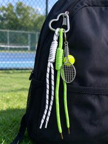 Customized Keychain, Tennis, Basketball, Football, Rugby Keychain, Printed With Sports Ball Pattern, Using Personalized Engraving And Laser Engraving Craftsmanship, Fashionable Style, Theme Of Sports Element Spherical Keychain, Ideal Holiday Gift, Also Exclusive Father's Day Gift, Suitable For Friends, Lovers, Sports Enthusiasts As Accessory, Unique Design. - Multicolor - View 15