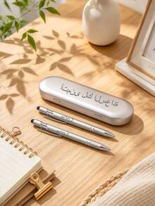 Personalized Customizable Portable Pen Case Set (Custom Pen + Pen Case), Customizable Name, Christmas Gift, Gift For Teacher, Multi-Function Touch Stylus Pen, Suitable For Colleagues, Couples, Family, Applicable To Stationery, Souvenirs, Handicrafts, Home, Office Commercial Office Supplies - Sets - View 15