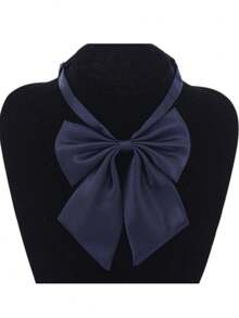 1 buah Dasi kupu-kupu elegan bergaya preppy warna polos unisex, serbaguna, dan elegan. - Warna solid - View 9