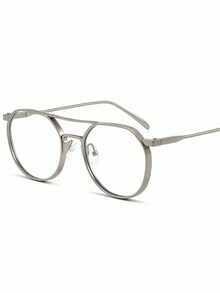 1 Pair New Vintage Double Bridge Aviator Fashion Glasses, Unisex Fashion - A - View 2