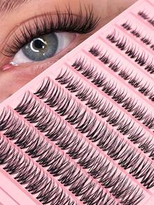 110 Clusters Natural Eyelash Clusters Wispy Cluster Eyelash Extensions ...