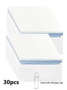 #10 Envelope Size Business Mailing Envelopes, 30/10/60pcs Self-Seal No Window Security Envelopes, 4-1/8 X 9-1/2 Inch White Paper - Multicolor - View 11